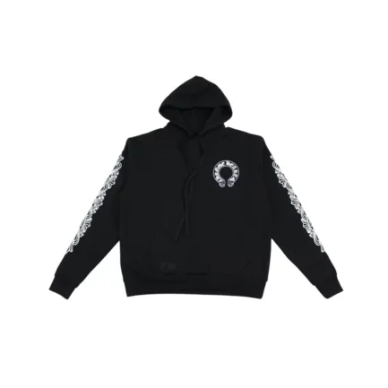 CH Floral Horseshoe Pullover Hoodie Black
